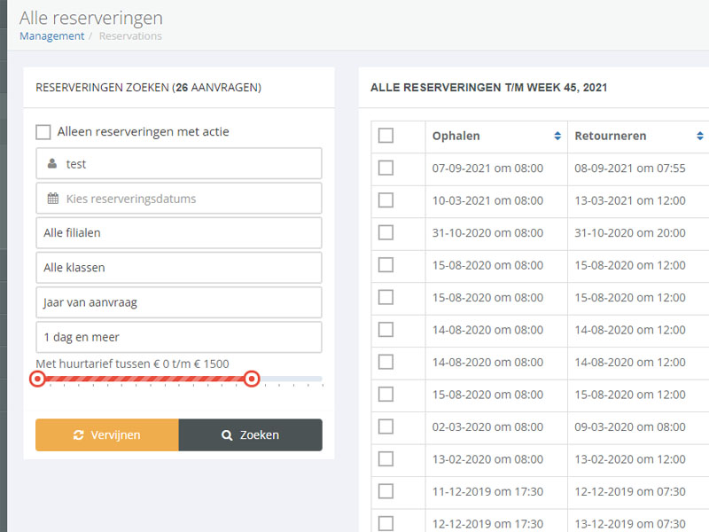 Online Reservation System - Screenshot 5
