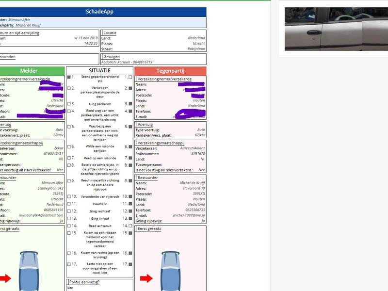 Gedigitaliseerd Claimformulier - Screenshot 2
